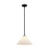 Serena One Light Pendant in Matte Black/Opal Glass (452|PD451814MBOP)