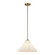 Serena One Light Pendant in Aged Gold/Opal Glass (452|PD451814AGOP)