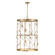 Lexington Five Light Pendant in Burnished Brass (51|3-6599-5-171)