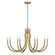 Sorrento Eight Light Chandelier in Noble Brass (51|1-6680-8-127)