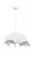 Eclos One Light Pendant in Textured White With Silver Leaf (42|P1915-736)
