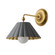 Primrose One Light Wall Sconce in Dark Grey / Gold Leaf (16|18051DGGL)