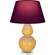 Double Gourd One Light Table Lamp in Sunset Yellow Glazed Ceramic w/Lucite (165|SU23P)
