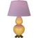 Double Gourd One Light Table Lamp in Sunset Yellow Glazed Ceramic w/Antique Natural Brass (165|SU20L)