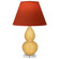 Small Double Gourd One Light Accent Lamp in Sunset Yellow Glazed Ceramic w/Lucite (165|SU13T)
