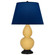 Small Double Gourd One Light Accent Lamp in Sunset Yellow Glazed Ceramic w/Deep Patina Bronze (165|SU11N)