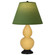 Small Double Gourd One Light Accent Lamp in Sunset Yellow Glazed Ceramic w/Deep Patina Bronze (165|SU11G)