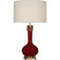 Athena One Light Table Lamp in Sangria Glazed Ceramic w/Aged Brass (165|SA992)