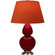 Double Gourd One Light Table Lamp in Sangria Glazed Ceramic w/Antique Silver (165|SA22T)