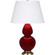 Double Gourd One Light Table Lamp in Sangria Glazed Ceramic w/Antique Natural Brass (165|SA20X)