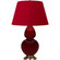 Double Gourd One Light Table Lamp in Sangria Glazed Ceramic w/Antique Natural Brass (165|SA20R)
