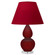 Small Double Gourd One Light Accent Lamp in Sangria Glazed Ceramic w/Lucite (165|SA13R)