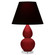Small Double Gourd One Light Accent Lamp in Sangria Glazed Ceramic w/Lucite (165|SA13K)