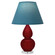 Small Double Gourd One Light Accent Lamp in Sangria Glazed Ceramic w/Lucite (165|SA13B)