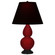 Small Double Gourd One Light Accent Lamp in Sangria Glazed Ceramic w/Deep Patina Bronze (165|SA11K)