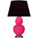 Double Gourd One Light Table Lamp in Razzle Rose Glazed Ceramic w/Antique Silver (165|RZ22K)