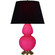 Double Gourd One Light Table Lamp in Razzle Rose Glazed Ceramic w/Antique Natural Brass (165|RZ20K)