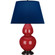 Double Gourd One Light Table Lamp in Ruby Red Glazed Ceramic w/Deep Patina Bronze (165|RR21N)