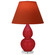 Small Double Gourd One Light Accent Lamp in Ruby Red Glazed Ceramic w/Lucite (165|RR13T)