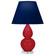 Small Double Gourd One Light Accent Lamp in Ruby Red Glazed Ceramic w/Lucite (165|RR13N)