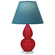 Small Double Gourd One Light Accent Lamp in Ruby Red Glazed Ceramic w/Lucite (165|RR13B)