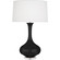 Pike One Light Table Lamp in Obsidian Glazed Ceramic w/Lucite (165|OS996)