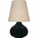 Small June One Light Accent Lamp in Obsidian Glazed Ceramic (165|OS91)