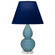 Small Double Gourd One Light Accent Lamp in Steel Blue Glazed Ceramic w/Lucite (165|OB13N)