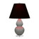 Small Double Gourd One Light Accent Lamp in Matte Smokey Taupe Glazed Ceramic w/Lucite (165|MST53K)
