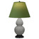 Small Double Gourd One Light Accent Lamp in Matte Smokey Taupe Glazed Ceramic w/Deep Patina Bronze (165|MST51G)