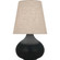 Small June One Light Table Lamp in Matte Obsidian Glazed Ceramic (165|MOS91)