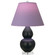 Small Double Gourd One Light Accent Lamp in Matte Obsidian Glazed Ceramic w/Lucite (165|MOS13L)