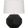 Small Franklin One Light Accent Lamp in Matte Obsidian Glazed Ceramic (165|MOS02)