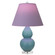 Small Double Gourd One Light Accent Lamp in Matte Steel Blue Glazed Ceramic w/Lucite (165|MOB53L)