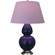 Double Gourd One Light Table Lamp in Matte Midnight Blue Glazed Ceramic w/Antique Silver (165|MMB59L)
