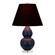 Small Double Gourd One Light Accent Lamp in Matte Midnight Blue Glazed Ceramic w/Lucite (165|MMB53K)