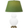 Double Gourd One Light Table Lamp in Matte Lily Glazed Ceramic w/Antique Natural Brass (165|MLY55G)