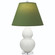 Small Double Gourd One Light Accent Lamp in Matte Lily Glazed Ceramic w/Lucite (165|MLY53G)