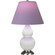 Small Double Gourd One Light Accent Lamp in Matte Lily Glazed Ceramic w/Antique Silver (165|MLY52L)