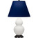 Small Double Gourd One Light Accent Lamp in Matte Lily Glazed Ceramic w/Deep Patina Bronze (165|MLY51N)