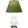 Small Double Gourd One Light Accent Lamp in Matte Daisy Glazed Ceramic w/Antique Silver (165|MDY12G)