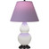 Small Double Gourd One Light Accent Lamp in Matte Daisy Glazed Ceramic w/Deep Patina Bronze (165|MDY11L)
