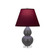 Small Double Gourd One Light Accent Lamp in Matte Ash Glazed Ceramic w/Lucite (165|MCR53P)
