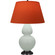 Double Gourd One Light Table Lamp in Matte Celadon Glazed Ceramic w/Deep Patina Bronze (165|MCL57T)