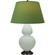 Double Gourd One Light Table Lamp in Matte Celadon Glazed Ceramic w/Deep Patina Bronze (165|MCL57G)