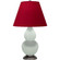 Small Double Gourd One Light Accent Lamp in Matte Celadon Glazed Ceramic w/Antique Silver (165|MCL52R)