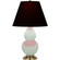 Small Double Gourd One Light Accent Lamp in Matte Celadon Glazed Ceramic w/Antique Natural Brass (165|MCL50K)