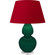 Double Gourd One Light Table Lamp in Jungle Glazed Ceramic w/Lucite (165|JU23R)