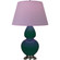 Double Gourd One Light Table Lamp in Jungle Glazed Ceramic w/Antique Silver (165|JU22L)