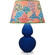 Double Gourd One Light Table Lamp in Cobalt Glazed Ceramic w/Lucite (165|CT23S)